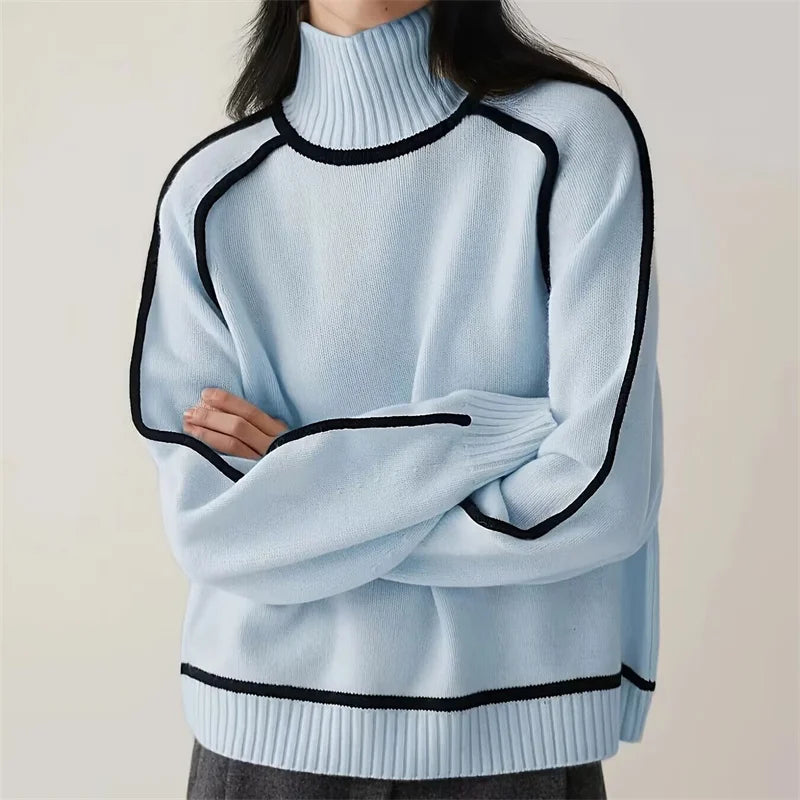 Élosise Chainette-Strickrollkragenpullover