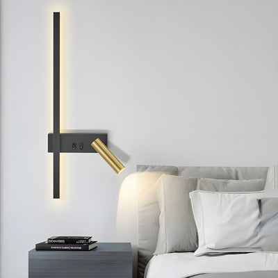 QuietGlow Lamp - Minimalist Duo-Wandlampe mit Schalter