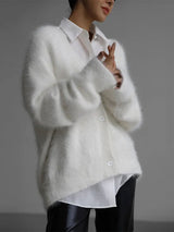 Janessa | Strickjacke in Schneefell