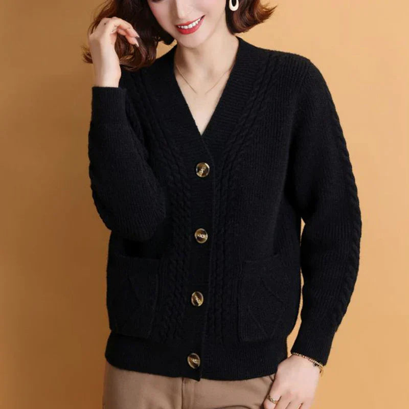 Xanthe® | Strickjacke mit V-Ausschnitt