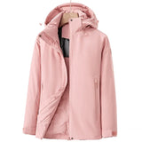 Elfriede | Damen Wasserdichte Winterjacke mit Fleece-Futter in Rosa