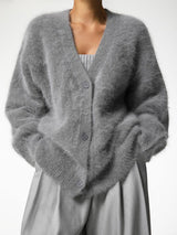 Janessa | Strickjacke in Graues Fell