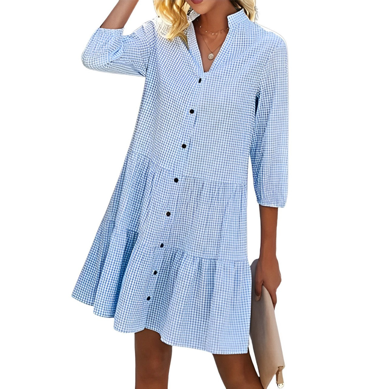 Allison – A-Linienkleid mit V-Ausschnitt