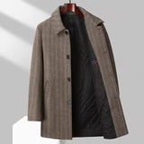 Edwin -| Herren Warme mantel in Braun