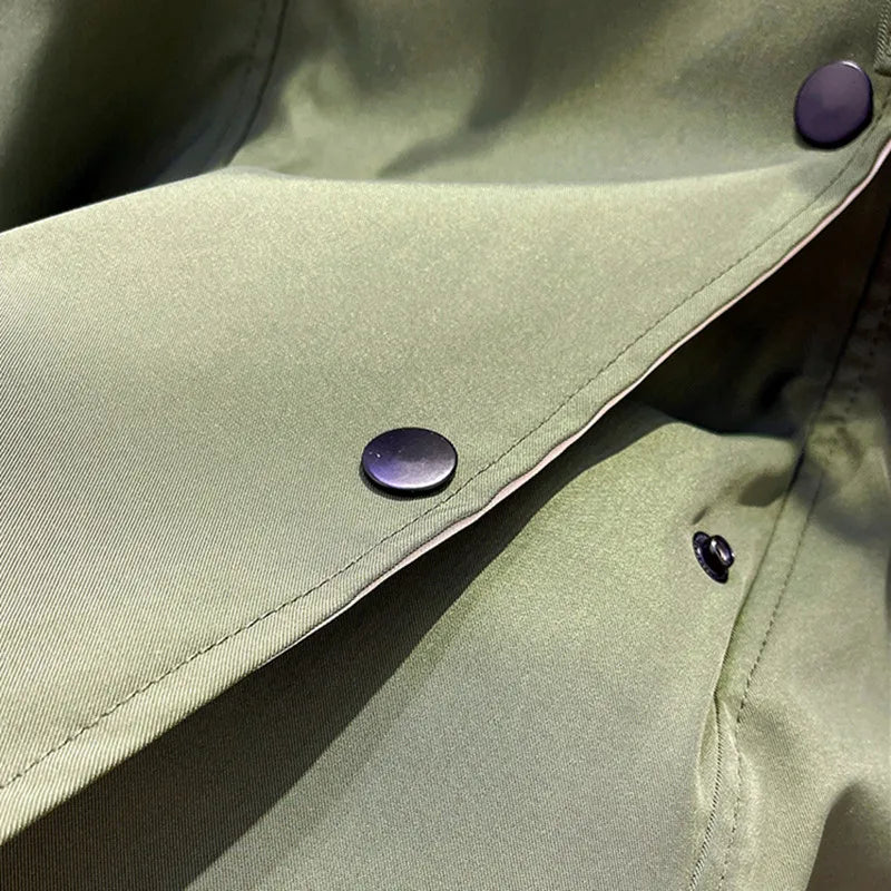 Jamaica - Grüner Eleganter Trenchcoat