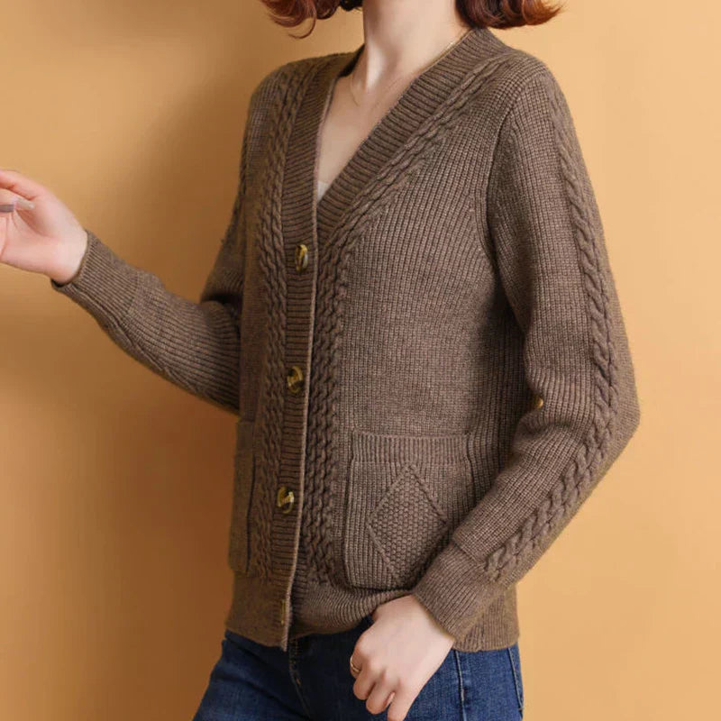 Xanthe® | Strickjacke mit V-Ausschnitt