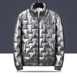 Steppjacke mit Kapuze für Männer - Luuk in Grau ohne Kapuze