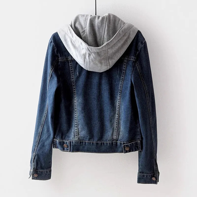 Pia - Damen Jeansjacke Blau