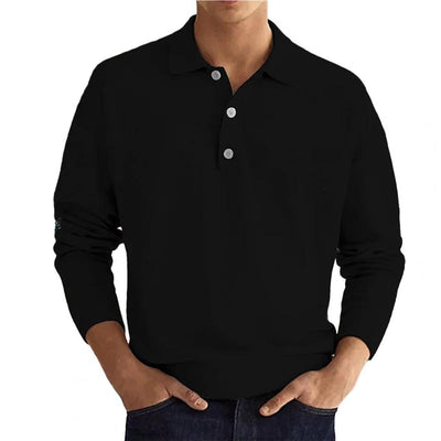 Asier - Komfortables Langarm Poloshirt Herren