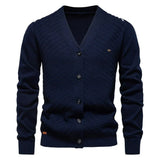 Schneider - Warmer Herren Cardigan mit V-Ausschnitt in Dunkelblau