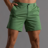 Carlvin - Kurze Herrensommershorts in Grün