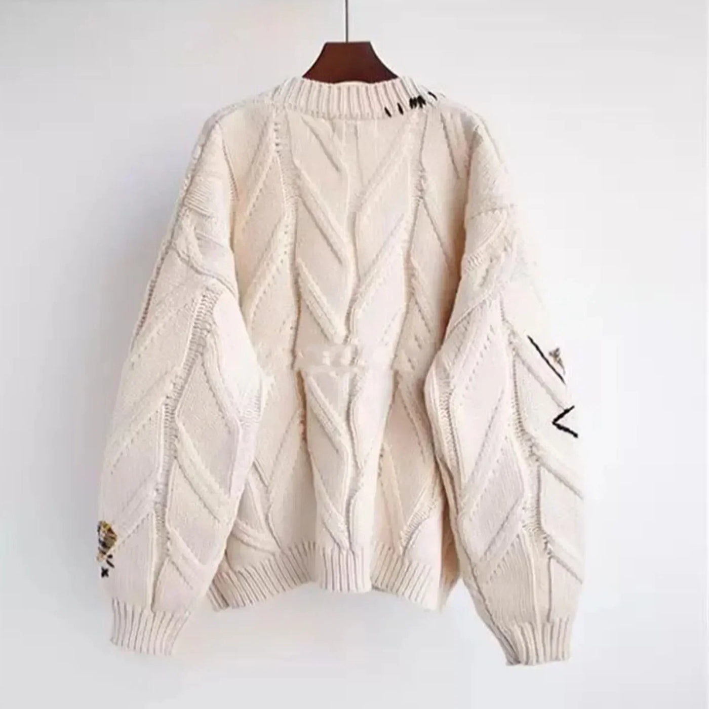 Vivendel® | Patchwork-Pullover mit Stickerei