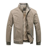 Sebastian - Fleecegefütterte Winterjacke in Khaki