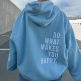 Kelita – Kapuzenpullover Mit Buchstabenprint Für Den Freizeitlook in Blau