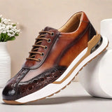 Huxley - Strukturierte Sneaker in Braun