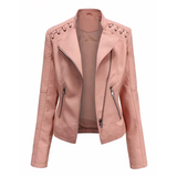 STELLA -Lederjacke für Damen in Rosa