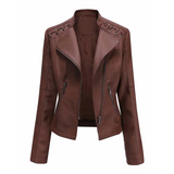 STELLA -Lederjacke für Damen in Braun