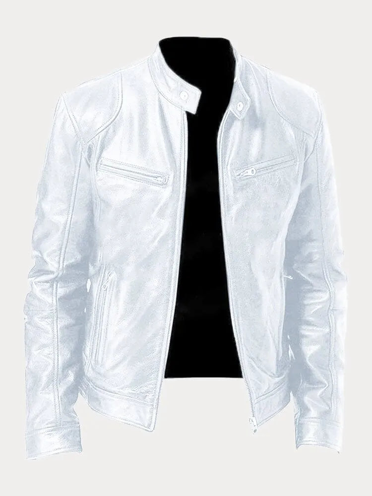 Vaznea | Lässige Lederjacke
