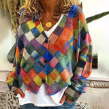 Jenelyn | Stilvolle & Luxuriöse Strickjacke in Kariert