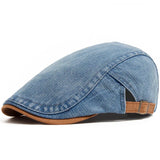 Premium Denim Schiebermütze in Blau