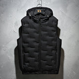 Cassian Premium Kapuzenweste in Schwarz