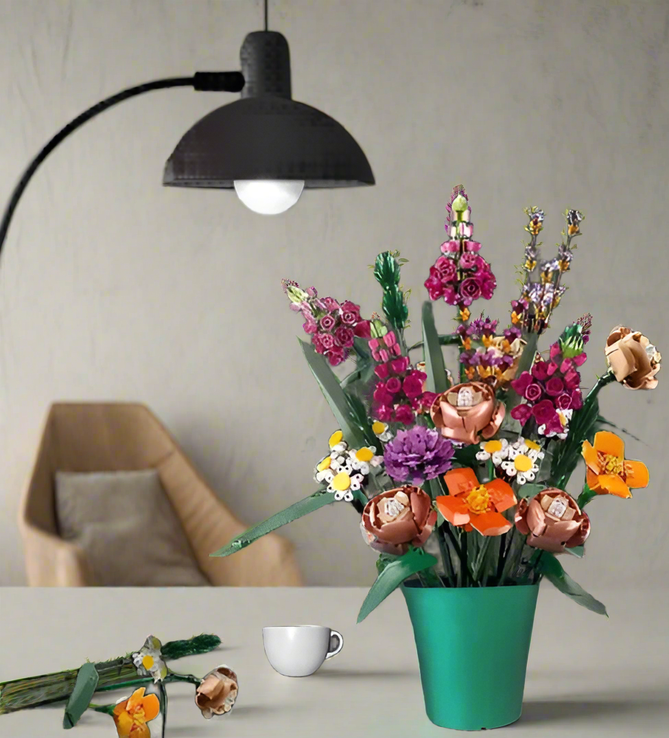 Sara’s Bloom DIY Blumenstrauß – Rosen- und Orchideen-Baustein-Geschenk