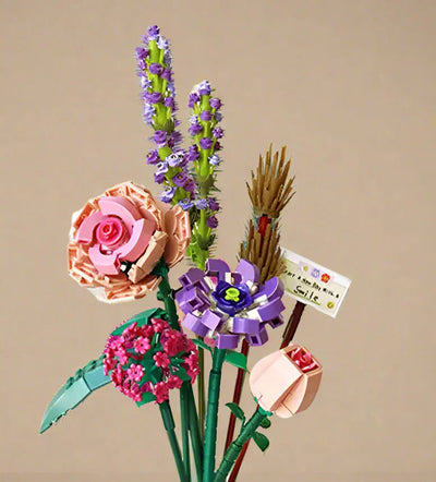 Saras Mini-Rosen-Lavendel-Blumen-Bausatz – Kreative Wohnkultur & Geschenkidee