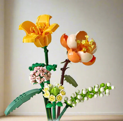 Saras Mini-Rosen-Lavendel-Blumen-Bausatz – Kreative Wohnkultur & Geschenkidee