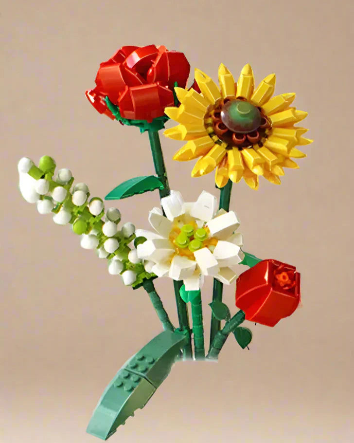 Saras Mini-Rosen-Lavendel-Blumen-Bausatz – Kreative Wohnkultur & Geschenkidee