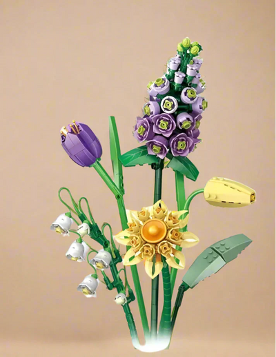 Saras Mini-Rosen-Lavendel-Blumen-Bausatz – Kreative Wohnkultur & Geschenkidee