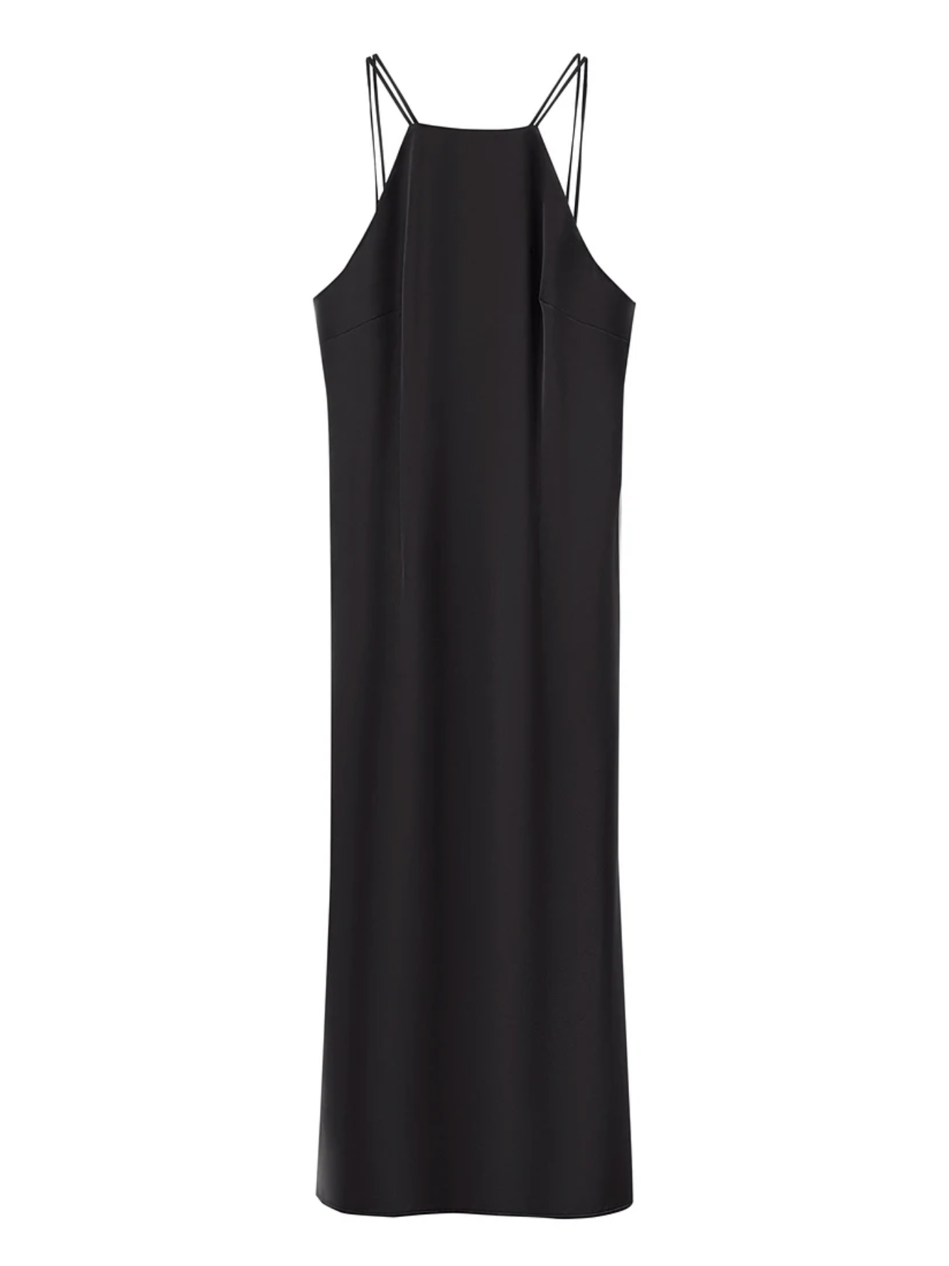 Satin Halterneck Midikleid