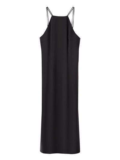 Satin Halterneck Midikleid