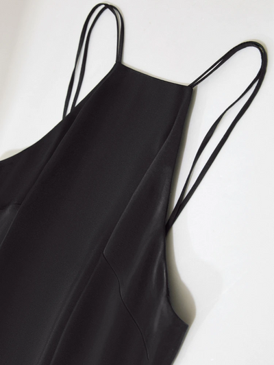 Satin Halterneck Midikleid