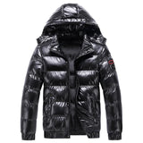 Kaleb - Wasserdichte Puffer-Winterjacke in Schwarz