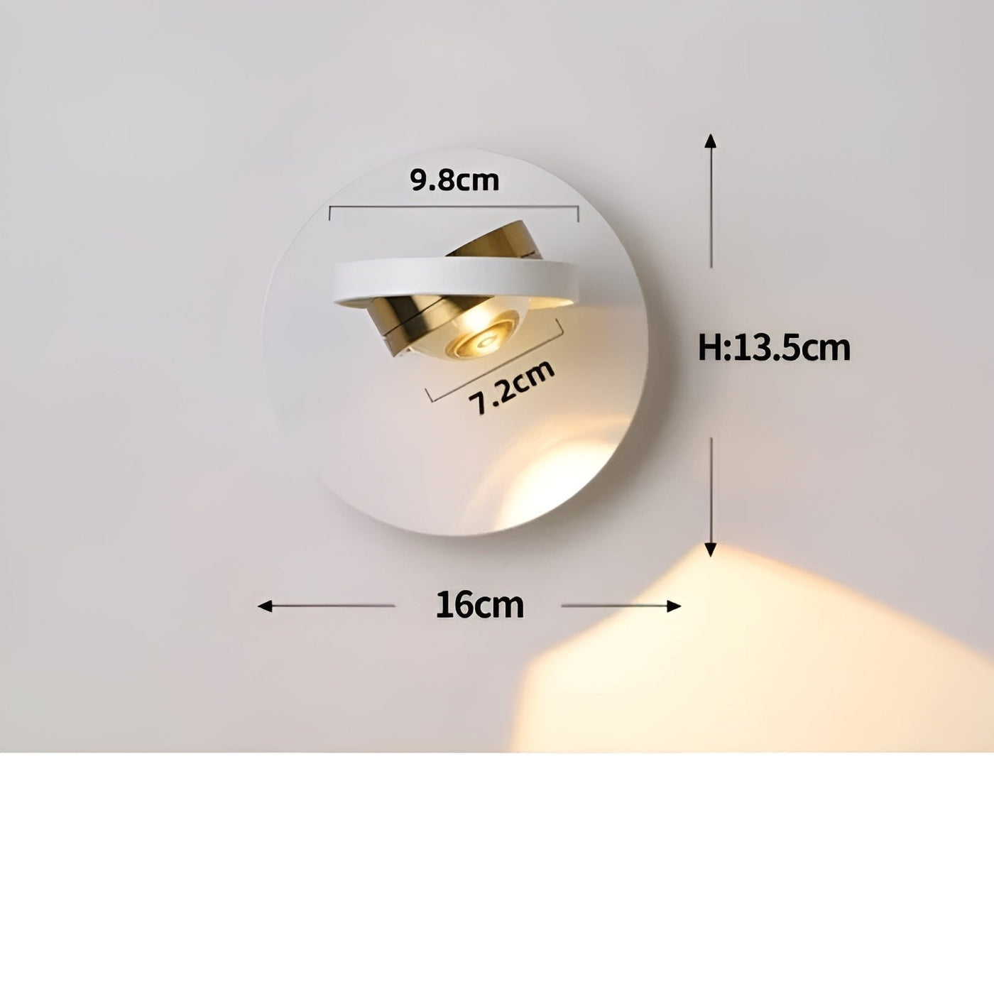 OrbitShine Light - Modern Rotating LED Wall Light