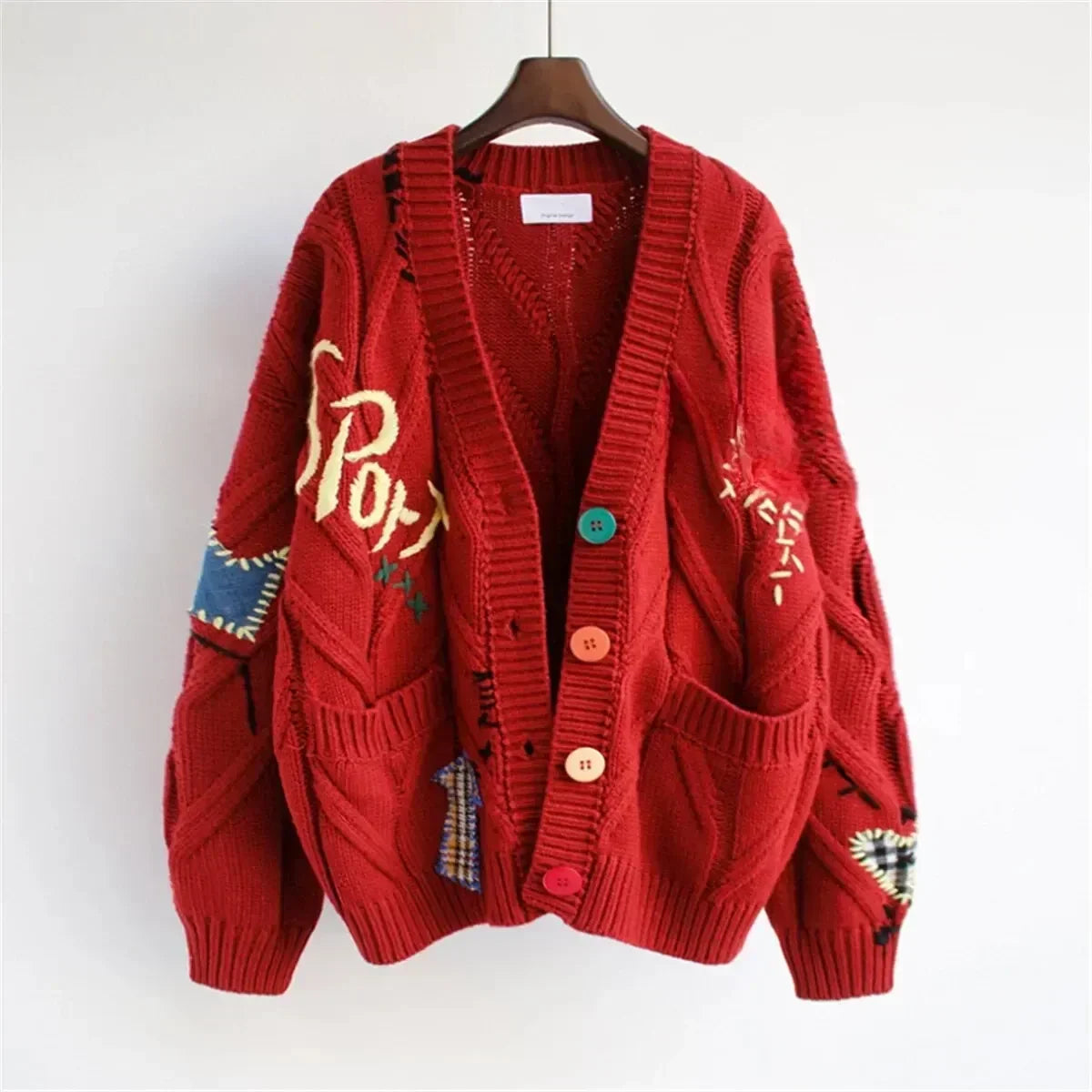 Vivendel® | Patchwork-Pullover mit Stickerei