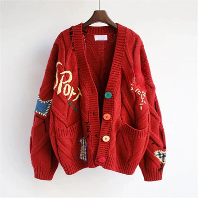 Vivendel® | Patchwork-Pullover mit Stickerei