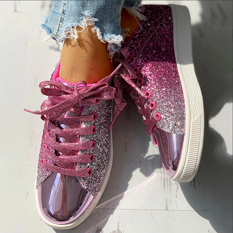 Mara - Luxuriöse Glitzerschuhe