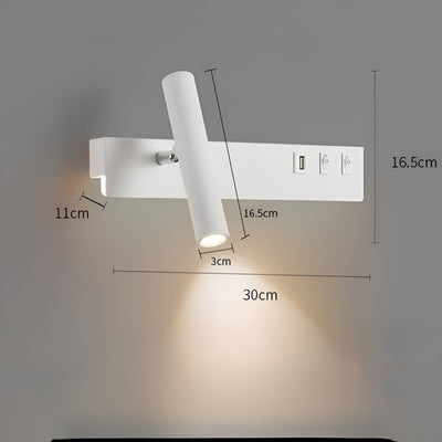 NordicBright Light - Nordic LED Wandleuchte mit Schalter