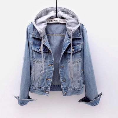 Pia - Damen Jeansjacke Blau