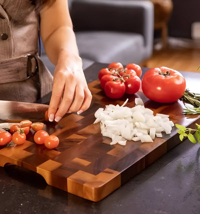 ChefHaven Board – Akazienholz Schneidebrett mit Doppelseitiger Oberfläche
