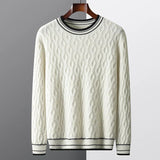 Kaschmirpullover für Männer in Weiß