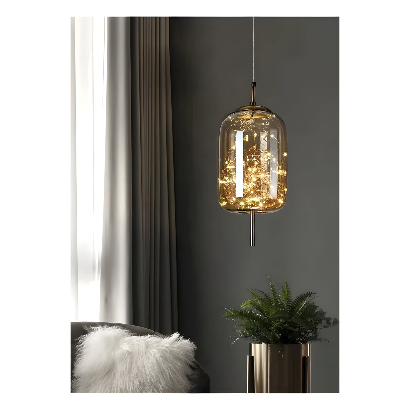 CrystalBeam Light - Moderne LED-Pendelleuchte Sterne