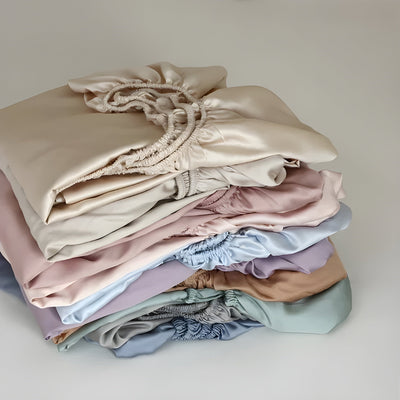 CelesteSilk Spannbettlaken – Rutschfestes Seiden-Spannbettlaken