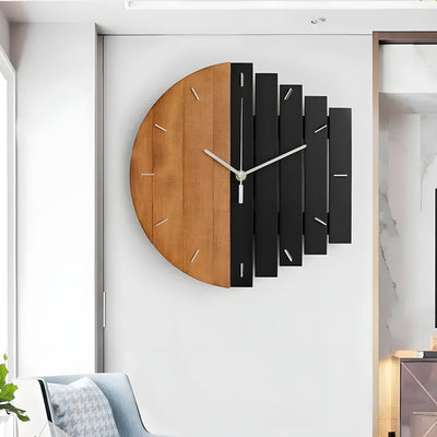 RusticRhythm Clock - Dekorative Holz-3D-Wanduhr
