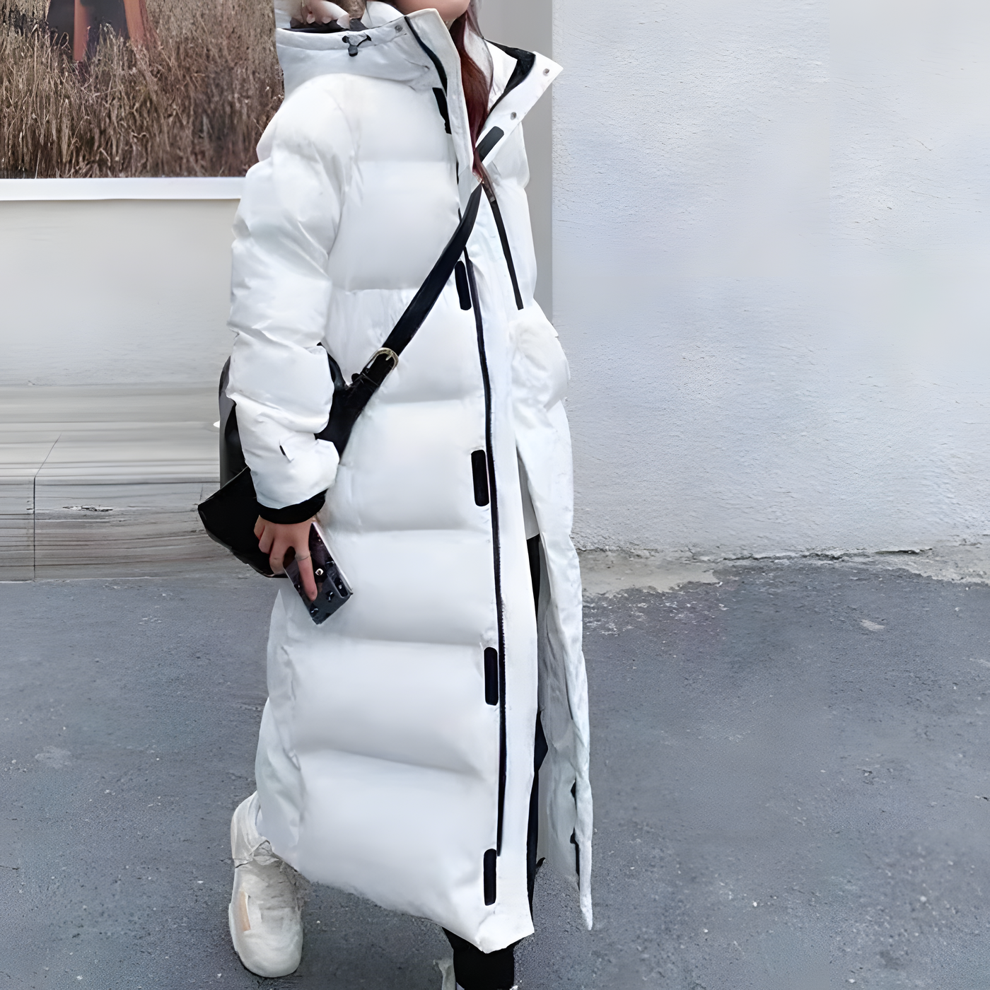 Cosette - Wasser- und winddichte lange Daunenjacke