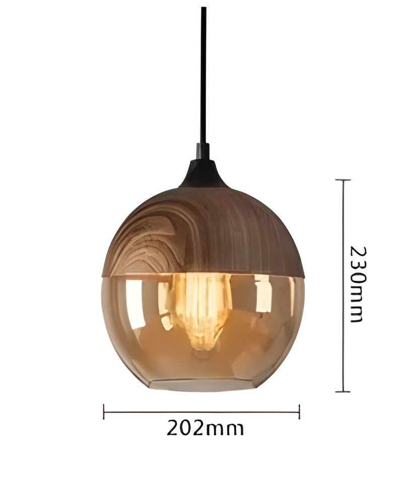 RusticLuxe Light - Vintage Pendelleuchte aus Holz
