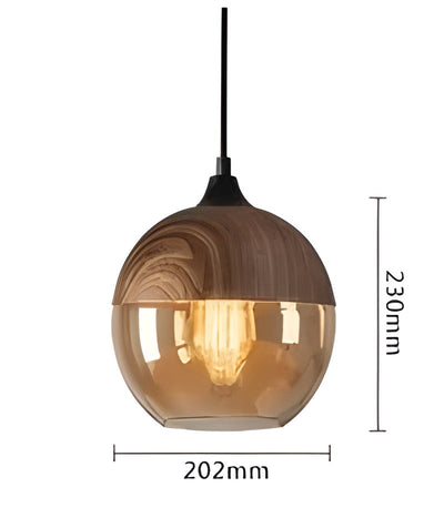 RusticLuxe Light - Vintage Pendelleuchte aus Holz