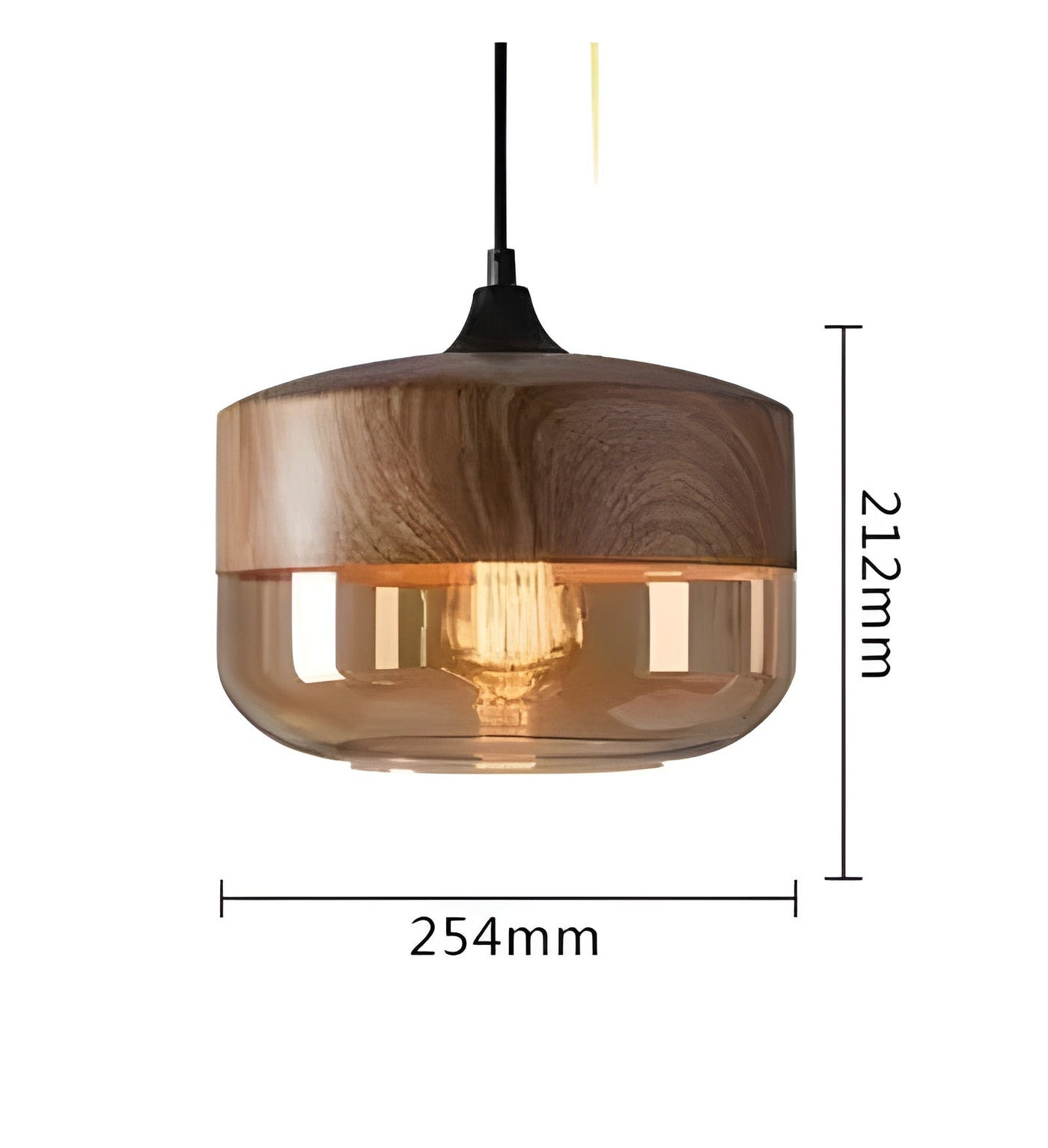 RusticLuxe Light - Vintage Pendelleuchte aus Holz