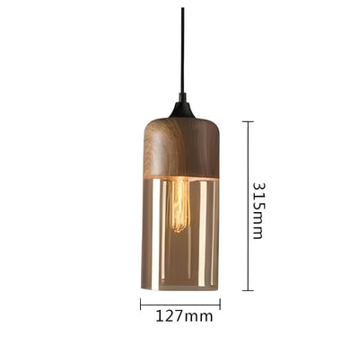 RusticLuxe Light - Vintage Pendelleuchte aus Holz